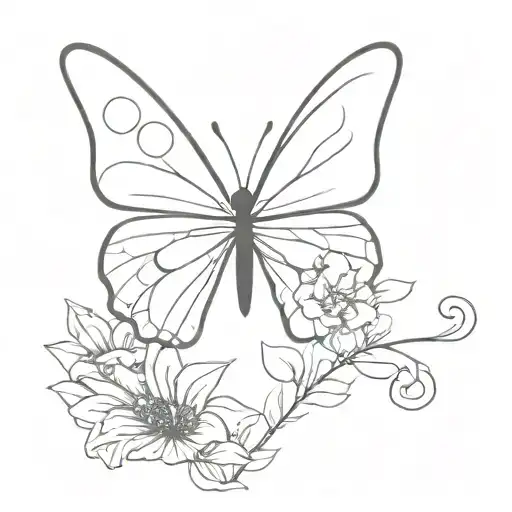Butterfly made by using the Alphabet O R M tattoo design idea