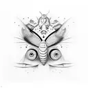 All about that post caterpillar, all about that pre butterfly tattoo design idea