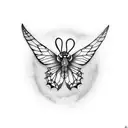 All about that post caterpillar, all about that pre butterfly tattoo design idea