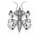 All about that post caterpillar, all about that pre butterfly tattoo design idea