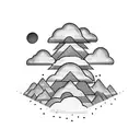 behind every cloud is a silver lining  tattoo design idea
