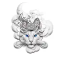 behind every cloud is a silver lining  tattoo design idea