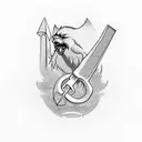 hammer and sickle tattoo design idea