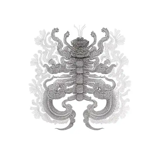 centipede tattoo design idea