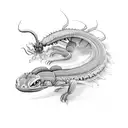 centipede long tattoo design idea