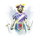 gladiator victory tattoo design idea