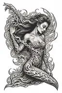 Dancing like flames left arm tattoo design idea