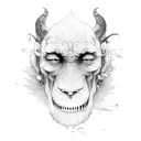 monk budist tattoo design idea