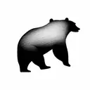 Three playing bears tattoo design idea