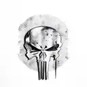 punisher logo tattoo design idea