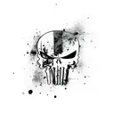 punisher logo tattoo design idea