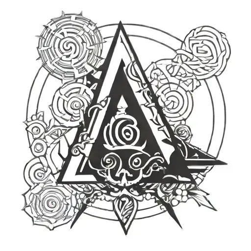 combining two logos: Assassin's Creed and the Konoha symbol from Naruto.  tattoo design idea