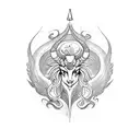 CAPRICORN, PHOENIX AND ADD Semicolon tattoo design idea