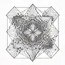 paradox words with some lines  tattoo design idea