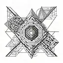 paradox words with some lines  tattoo design idea