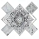 paradox words with some lines  tattoo design idea