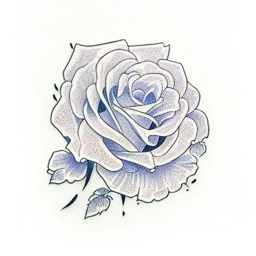 Priscilla with roses tattoo design idea