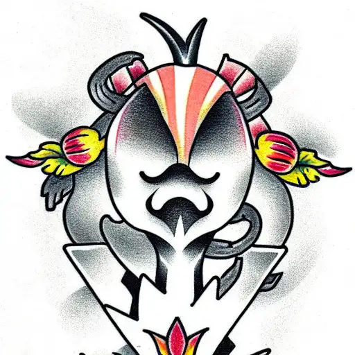 Pineapple tattoo design idea