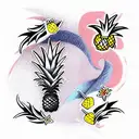 Pineapple tattoo design idea