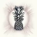 Pineapple tattoo design idea