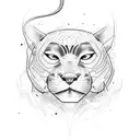 Panther tattoo design idea