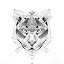 Panther tattoo design idea