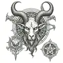 baphomet bdsm tattoo design idea