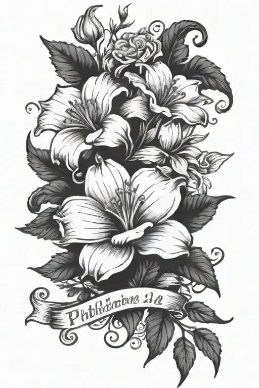 Philippians 4:13 , Romans 12:19 tattoo design idea