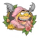 peter from family guy something in pink tattoo design idea