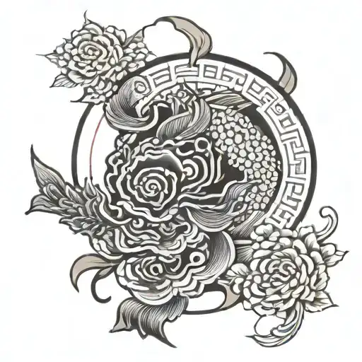 Korean Heritage Over time tattoo design idea