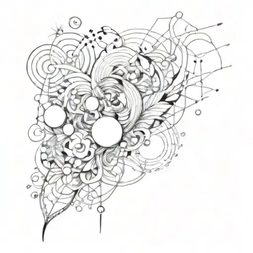 suminagashi abstract design tattoo design idea