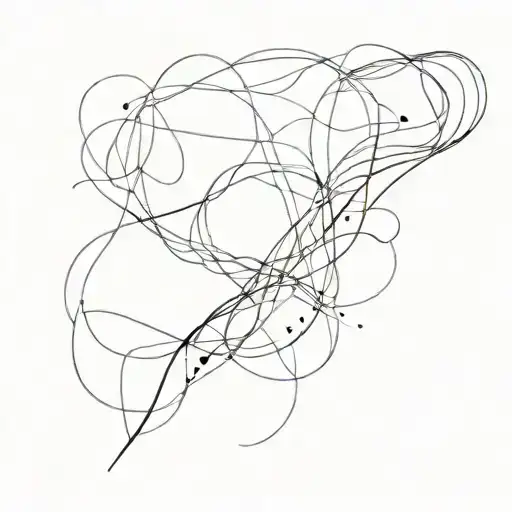 suminagashi abstract tattoo design idea