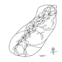 suminagashi experimental tattoo design idea