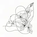 suminagashi experimental tattoo design idea