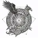 3 6 9 circles of hell  tattoo design idea