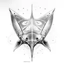Manta ray tattoo design idea