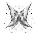 Manta ray tattoo design idea