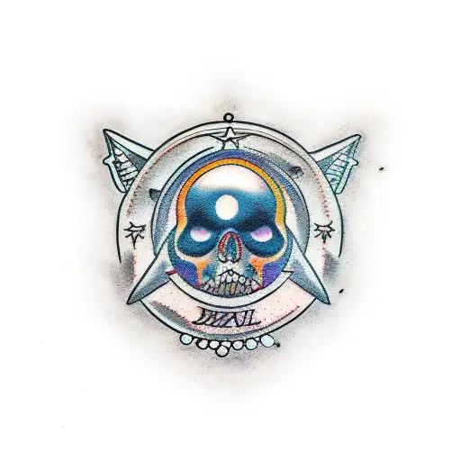 black pearl tattoo design idea