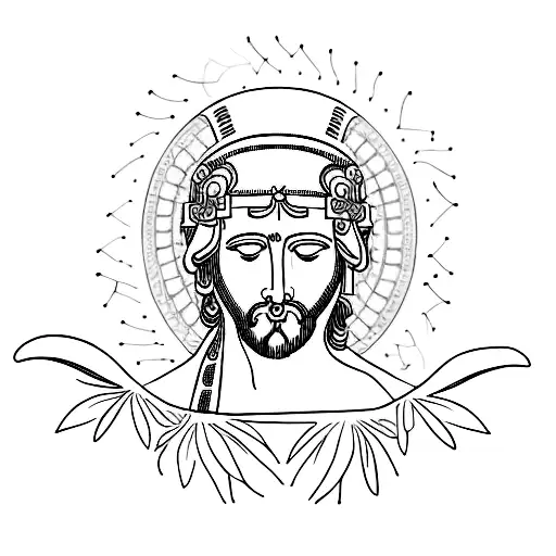 Symbolising hope and peace of the mind.  Combined in a picture of clymene of ancient Greece myth.  tattoo design idea