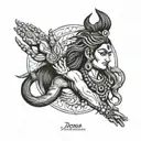 quotes lord shiva holding hand tattoo design idea