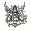 quotes lord shiva holding hand tattoo design idea