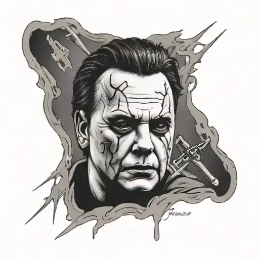 michael myers memoriam tattoo tattoo design idea