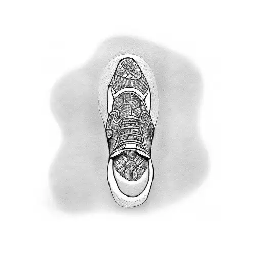 the name isla with a footprint tattoo design idea