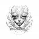 tim burton tattoo design idea