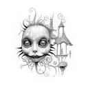 tim burton tattoo design idea