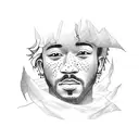 lil uzi vert tattoo design idea