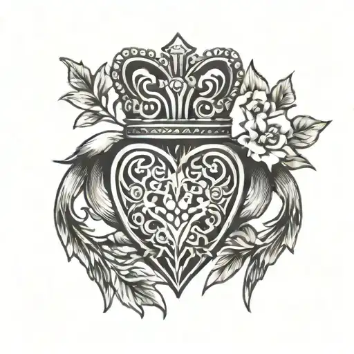 claddagh ring sternum tattoo tattoo design idea
