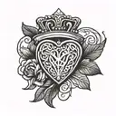 claddagh ring sternum tattoo tattoo design idea