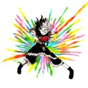 black clover anime tattoo design idea