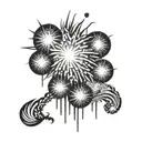 fireworks exploding tattoo design idea